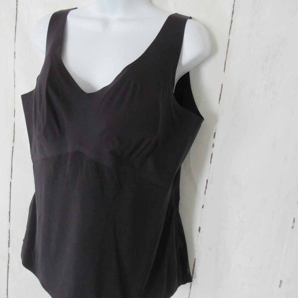 Honey Love Lift Wear Tank Top 2X Black Shapewear Slimming V Neck‎ Plus Size - Picture 3 of 5